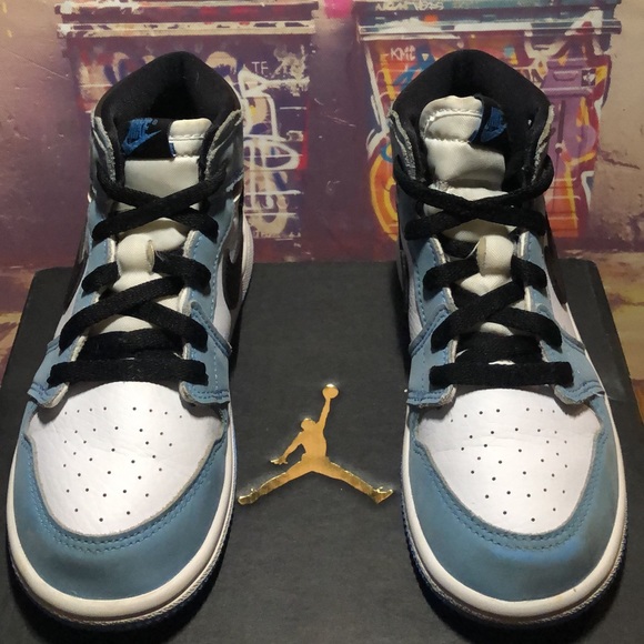 JORDAN 1 RETRO HIGH (university blue)TD 10c - Picture 3 of 5